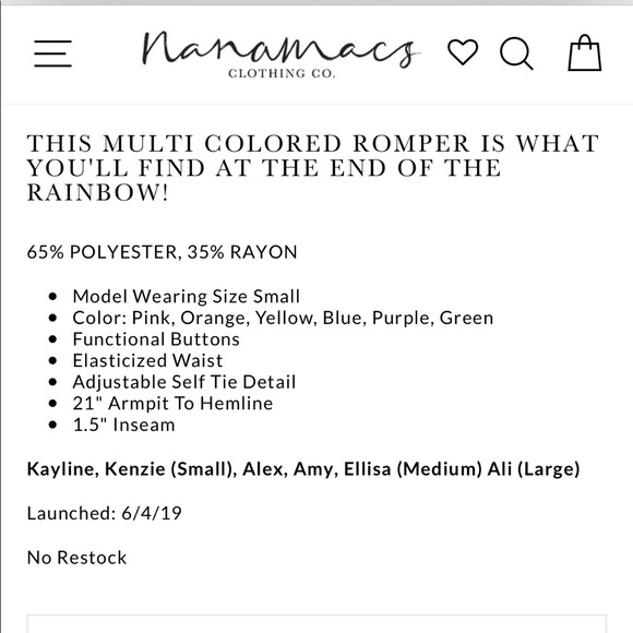 Striped romper - Picture 6 of 8